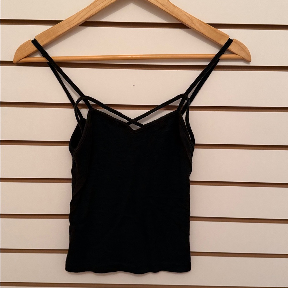 Brandy Melville & Bershka Purple Ribbed Top